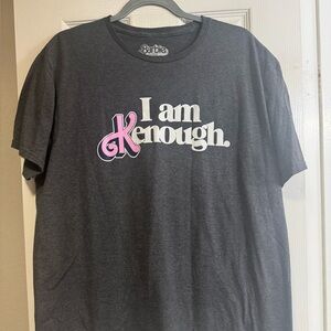 $5 SALE Barbie, the Movie tee. “I am Kenough” graphic on front. Dark gray.